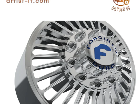 FRONT forgiato Cablata-D DURO DUALLY WHEEL 3D Print Model