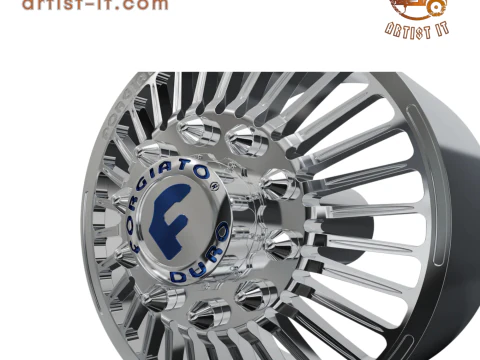 FRONT forgiato Cablata-D DURO DUALLY WHEEL 3D Print Model