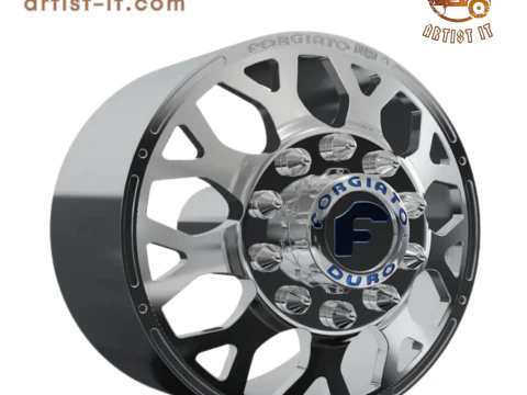 FRONT forgiato Drea-D DURO DUALLY WHEEL 3D MODEL 3D Print Model