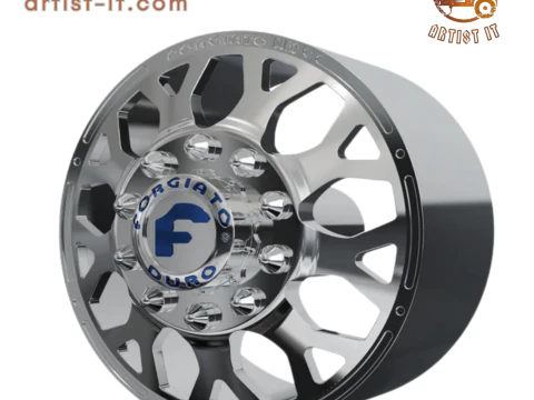 FRONT forgiato Drea-D DURO DUALLY WHEEL 3D MODEL 3D Print Model
