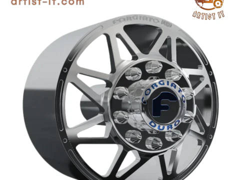 FRONT forgiato Finestro-D DURO DUALLY WHEEL 3D MODEL 3D Print Model