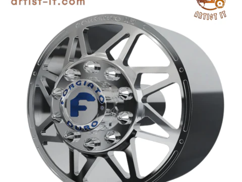 FRONT forgiato Finestro-D DURO DUALLY WHEEL 3D MODEL 3D Print Model