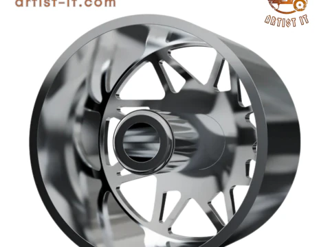 FRONT forgiato Finestro-D DURO DUALLY WHEEL 3D MODEL 3D Print Model