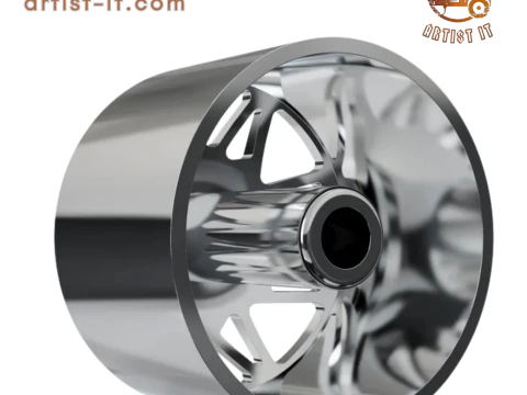 FRONT forgiato Finestro-D DURO DUALLY WHEEL 3D MODEL 3D Print Model