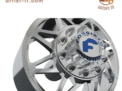 FRONT forgiato Finestro-D DURO DUALLY WHEEL 3D MODEL 3D Print Model