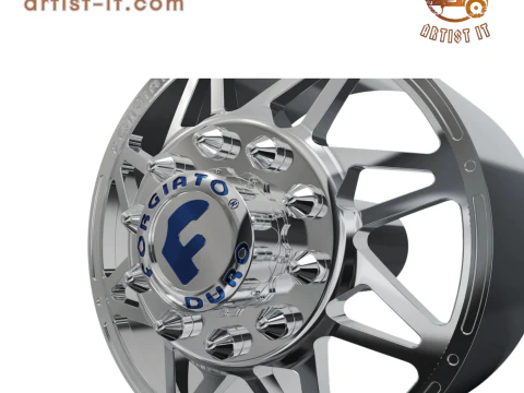 FRONT forgiato Finestro-D DURO DUALLY WHEEL 3D MODEL 3D Print Model