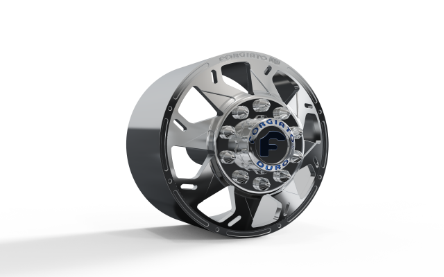 FRONT forgiato Forata DURO DUALLY WHEEL 3D MODEL 3D Print Model .c4d .max .obj .3ds .fbx .stl .blend 
