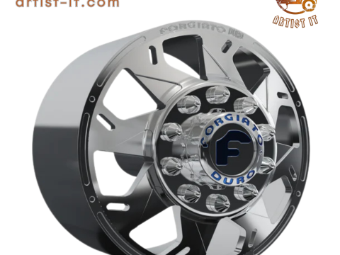 FRONT forgiato Forata DURO DUALLY WHEEL 3D MODEL 3D Print Model