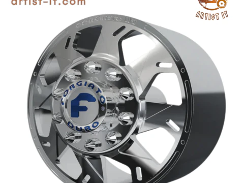 FRONT forgiato Forata DURO DUALLY WHEEL 3D MODEL 3D Print Model