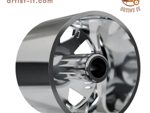 FRONT forgiato Forata DURO DUALLY WHEEL 3D MODEL 3D Print Model