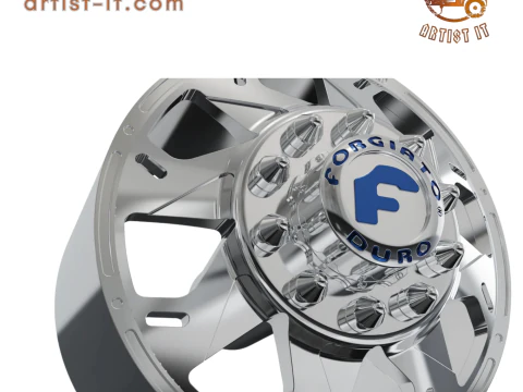 FRONT forgiato Forata DURO DUALLY WHEEL 3D MODEL 3D Print Model
