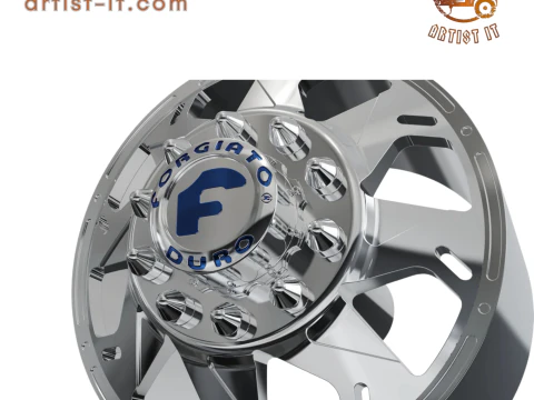 FRONT forgiato Forata DURO DUALLY WHEEL 3D MODEL 3D Print Model