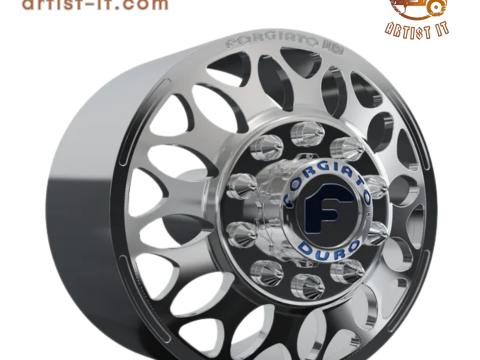 FRONT forgiato Grano- DURO DUALLY WHEEL 3D MODEL 3D Print Model