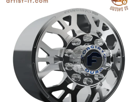 FRONT forgiato Maglia-D DURO DUALLY WHEEL 3D MODEL 3D Print Model