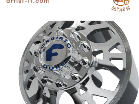 FRONT forgiato Maglia-D DURO DUALLY WHEEL 3D MODEL 3D Print Model