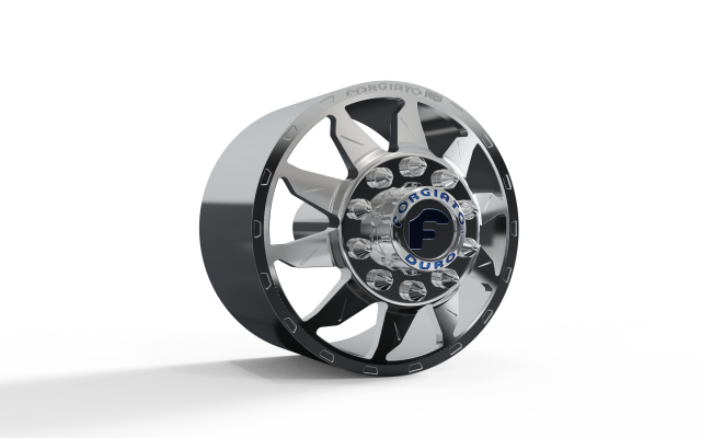 FRONT forgiato Montagna DURO DUALLY WHEEL 3D MODEL 3Dプリントモデル .c4d .max .obj .3ds .fbx .stl .blend 