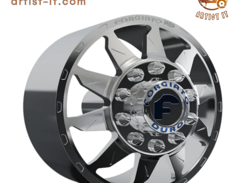 FRONT forgiato Montagna DURO DUALLY WHEEL 3D MODEL 3D Print Model