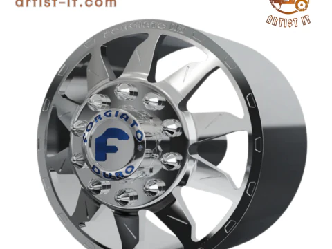 FRONT forgiato Montagna DURO DUALLY WHEEL 3D MODEL 3D Print Model