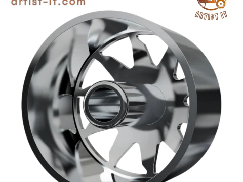 FRONT forgiato Montagna DURO DUALLY WHEEL 3D MODEL 3D Print Model
