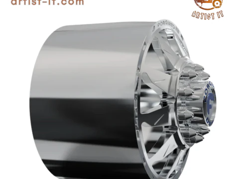 FRONT forgiato Montagna DURO DUALLY WHEEL 3D MODEL 3D Print Model
