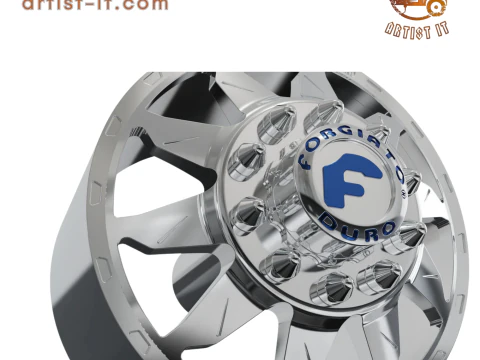 FRONT forgiato Montagna DURO DUALLY WHEEL 3D MODEL 3D Print Model