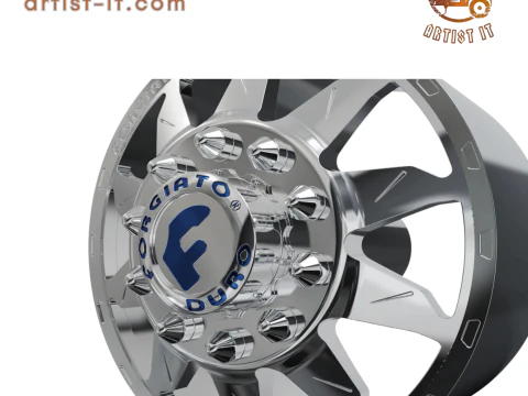 FRONT forgiato Montagna DURO DUALLY WHEEL 3D MODEL 3D Print Model