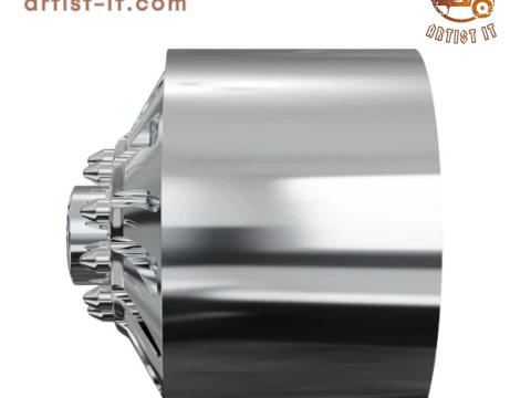 FRONT forgiato Turbinata DURO DUALLY WHEEL3D MODEL 3D Print Model