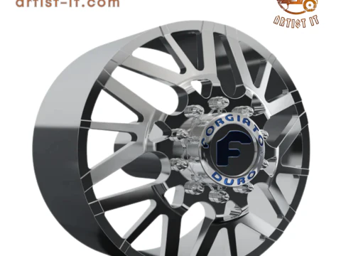 FRONT forgiato Twisted Maglia-D DURO DUALLY WHEEL 3D MODEL 3D Print Model