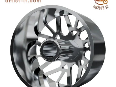 FRONT forgiato Twisted Maglia-D DURO DUALLY WHEEL 3D MODEL 3D Print Model