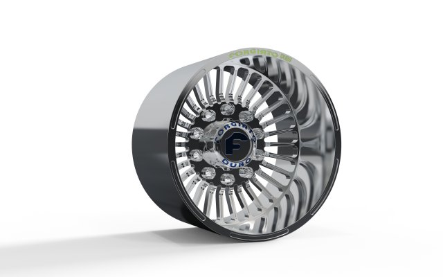 REAR forgiato Cablata-D DURO DUALLY WHEEL 3D MODEL 3D Принт Модель .c4d .max .obj .3ds .fbx .stl .blend
