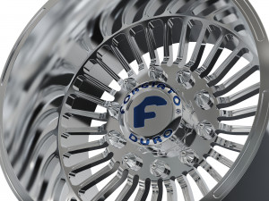 REAR forgiato Cablata-D DURO DUALLY WHEEL 3D MODEL 3D Принт Модель