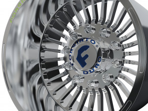 REAR forgiato Cablata-D DURO DUALLY WHEEL 3D MODEL 3D Принт Модель