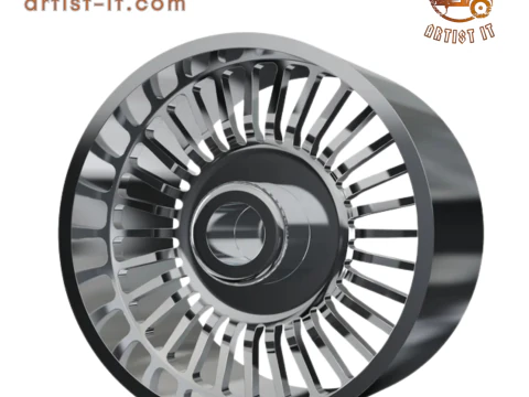 REAR forgiato Cablata-D DURO DUALLY WHEEL 3D MODEL 3D Print Model