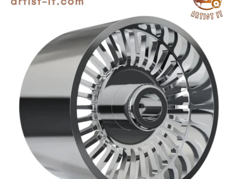 REAR forgiato Cablata-D DURO DUALLY WHEEL 3D MODEL 3D Print Model