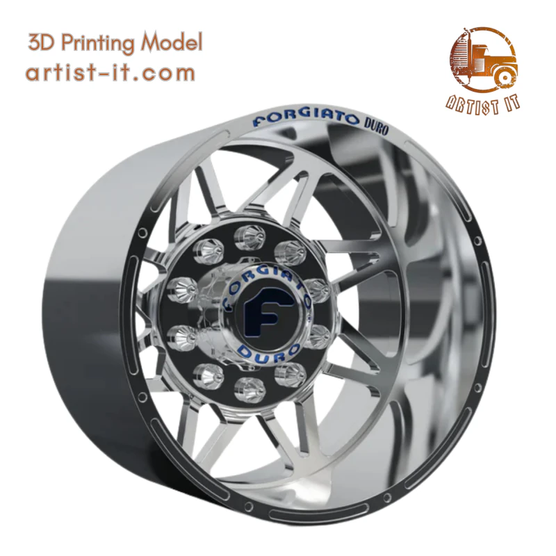 REAR forgiato Finestro-D DURO DUALLY WHEEL 3D MODEL 3D Print Model .c4d .max .obj .3ds .fbx .stl .blend 
