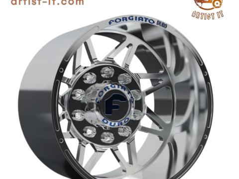 REAR forgiato Finestro-D DURO DUALLY WHEEL 3D MODEL 3D Print Model