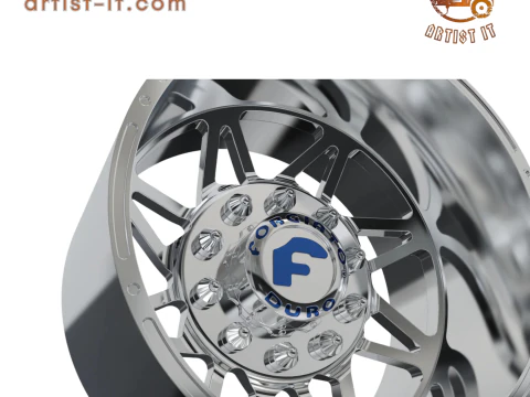 REAR forgiato Finestro-D DURO DUALLY WHEEL 3D MODEL 3D Print Model