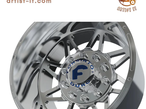 REAR forgiato Finestro-D DURO DUALLY WHEEL 3D MODEL 3D Print Model