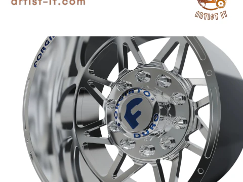 REAR forgiato Finestro-D DURO DUALLY WHEEL 3D MODEL 3D Print Model