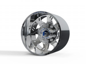REAR forgiato Forata DURO DUALLY WHEEL 3D MODEL 3Dプリントモデル