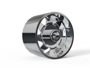 REAR forgiato Forata DURO DUALLY WHEEL 3D MODEL 3Dプリントモデル