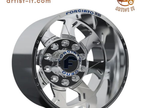 REAR forgiato Forata DURO DUALLY WHEEL 3D MODEL 3D Print Model