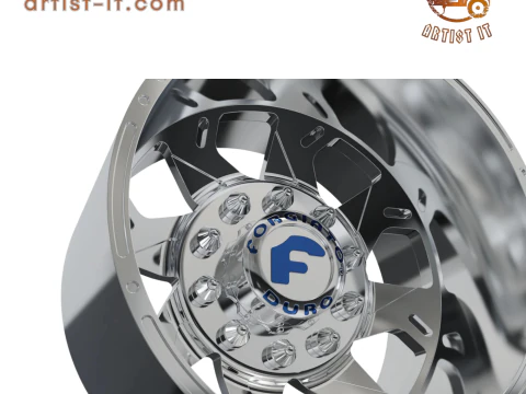 REAR forgiato Forata DURO DUALLY WHEEL 3D MODEL 3D Print Model