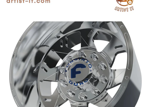 REAR forgiato Forata DURO DUALLY WHEEL 3D MODEL 3D Print Model
