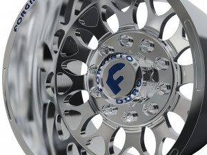 REAR forgiato Grano- DURO DUALLY WHEEL3D MODEL Modèles 3D en vedette