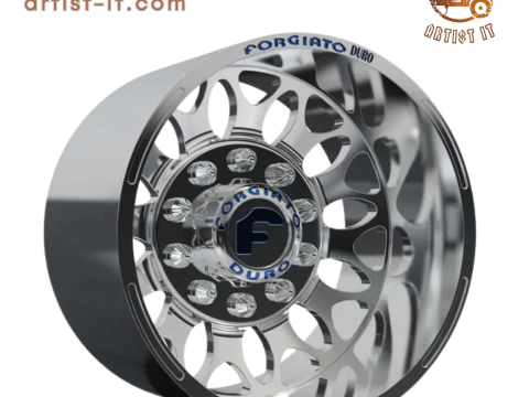 REAR forgiato Grano- DURO DUALLY WHEEL3D MODEL 3D Print Model