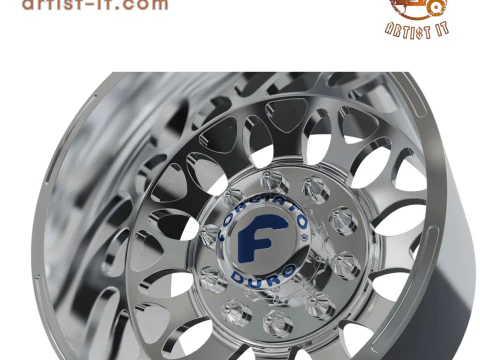 REAR forgiato Grano- DURO DUALLY WHEEL3D MODEL 3D Print Model