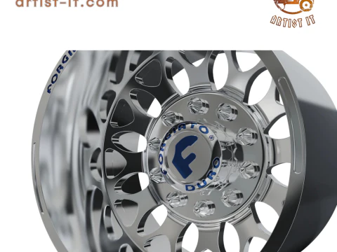 REAR forgiato Grano- DURO DUALLY WHEEL3D MODEL 3D Print Model