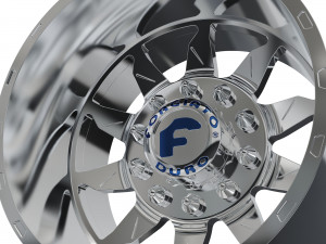 REAR forgiato Montagna DURO DUALLY WHEEL 3D MODEL 3D 프린트 모델