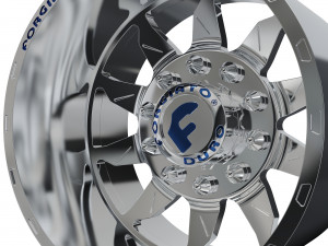 REAR forgiato Montagna DURO DUALLY WHEEL 3D MODEL 3D 프린트 모델